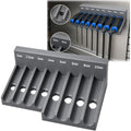 Magnetic T-Handle Hex Wrench Organizer Rack – Tool Storage for T-Handle Metric Keys – Compatible with Harbor Freight ICON Sets – Wall, Toolbox & Garage Mountable