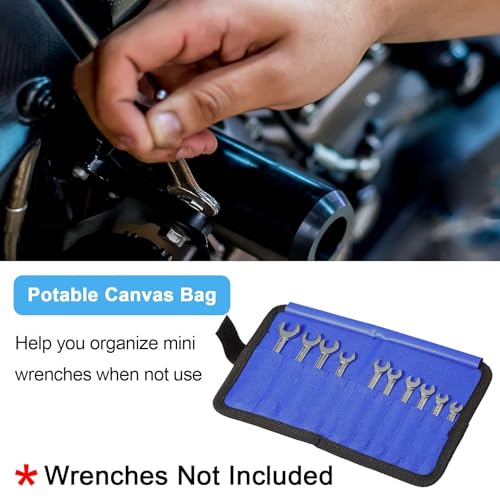 SPEEDWOX 10 Pockets Wrench Tool Storage Bag for Small Size Wrench - size: Metric Pouch