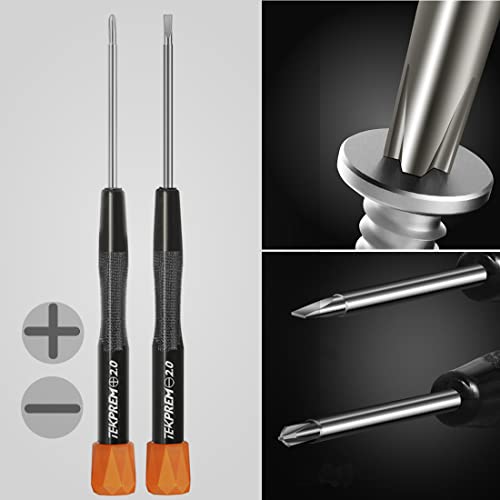 TEKPREM Magnetic Eyeglass Repair Tool Kit, Eye Glasses Repairing Screwdriver Set with Compatible Eyeglass Screws,Silicone Nose Pads,Tweezer,Small Screwdriver for Eyeglasses,Sunglasses and Nose Pads