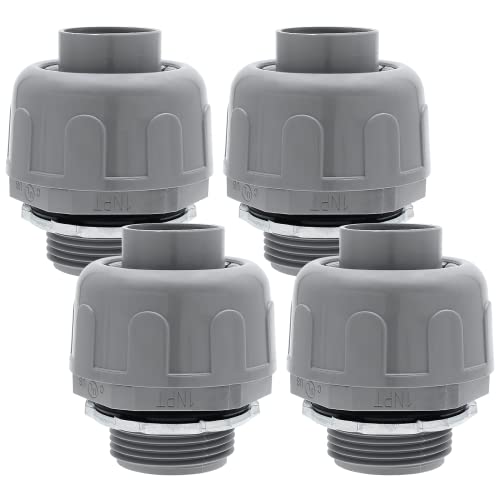 4Pcs 1 Inch NPT Electrical Conduit Connector Fittings - size: 1 Inch