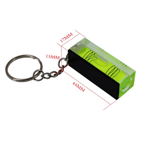 2 high-precision mini three line bubble level gauges, small household key hanging chain level ruler (magnetism, 44x15x17mm) - size: 44x15x17mm, style: magnetism