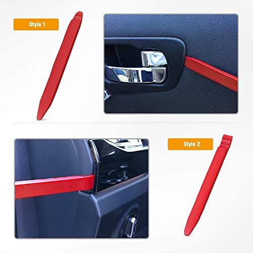 GOOACC 5 PCS Nylon Auto Trim Removal Tool Kit No-Scratch - color: Red, size: 5Pcs