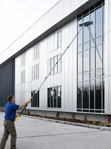 4.8-24FT Telescopic Extension Pole,Heavy-Duty Multi-Purpose Extendable Pole - size: 24 Feet