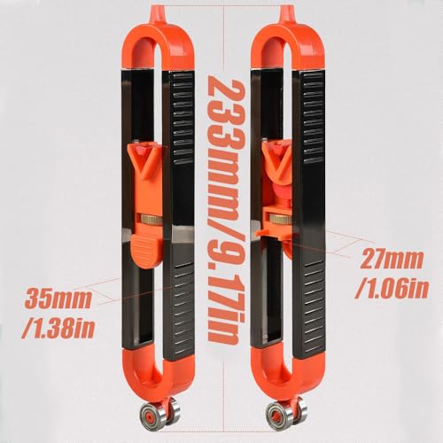 QPINGH 1Pcs Precise Contour Scribe Tool with 2 Pencil, Upgrade Measuring Scribe Tools With Lock For Pencil for Woodworking Finish Carpenter, Construction, DIY Handymen
