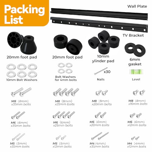 Studless TV Wall Mount for 32-75 inch TVs, Low Profile, No Drill - size: Fits 32-75 Inch TVs up to 150 lbs
