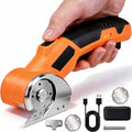 Cordless Electric Scissors, Rechargeable Rotary Cutter for Cloth Paper Leather Carpet Plastic, Portable Wireless Cutting Tool, 320RPM, 0.26"Cutting Depth, 3000mAh Battery for DIY Craft Sewing Home Use