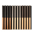 Art3d Soundproof Wood Slat Wall Panel, 6 x 4.7 in, 6 Sample Packs, 6 Colors - color: Sample, size: 6pcs - 6" x 4.7"