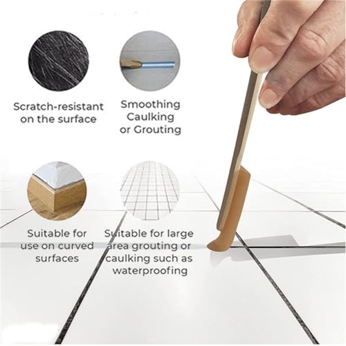 Caulk Caulking Silicone Sealant Finishing Tool Spreader Spatulas Applicator Rubber Tools 2 Size Set (0.8 Inch, 1.1 Inch) - size: 0.8 Inch, 1.1 Inch