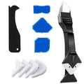 Silicone Caulking Tools Set, 3 in 1 Sealant Scrapers with Multiple Angles, Caulk Finishing Aids for Bathroom, Kitchen, Floor, Window, Sink Joint and Frames Sealing