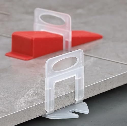 Tile Leveling System Tiles Leveler Spacers - Lippage free tile and stone installation for PRO and DIY - 2000-Piece Leveling Spacer Clips (1/16 Inch) - size: 1/16"