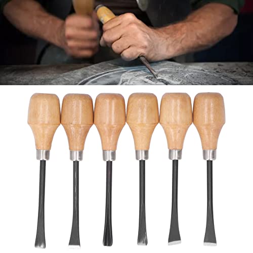 Hand Carving Tool Set, Gouges and Woodworking Chisel Set Wood Carving Chisel Set Kit Sculpture Hand Tools Hemispherical Handle DIY Art Craft Accessories