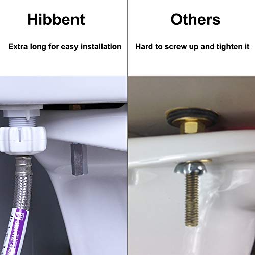 Hibbent 2 Pcs Toilet Tank to Bowl Bolts Kit, Solid Brass Toilet Bolts