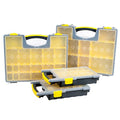 Stalwart Storage Organizer Tool Box Set, Yellow/Black, Set of 4