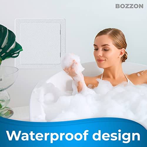 BOZZON Access Panel for Drywall - 12 x 12 in - Wall Hole Cover - Access Door - Plumbing Access Panel for Drywall - Heavy Durable Plastic White - size: 12 x 12