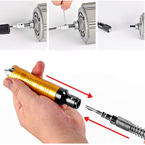 Rotary Tool Flex Shaft Hanging Grinder Carver Electric Multi-function Metalworking Tools Repair Kit, Foot Pedal Control, 780W Strong Power, Metal Flexible Shaft, 23000 RPM - style: Strong 780W, 0.4-6.5mm Chuck