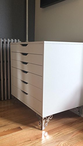 OwnMy 4PCS Metal Furniture Legs Feet, Modern Sofa Cabinet Legs for Repairs - color: Silver
