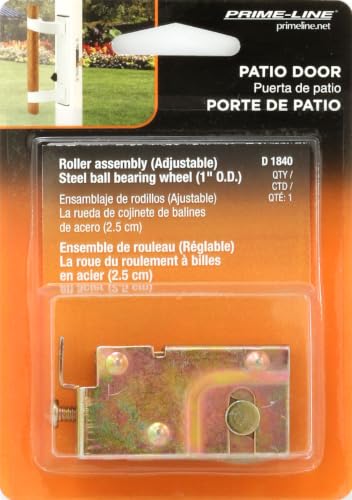 Prime-Line D 1840 1 In. Steel Ball Bearing Sliding Door Roller Assembly, Lupton (Single Pack)