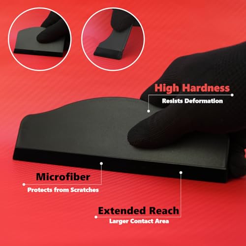 Vinyl Wrap Tool Kit with 2000W Heat Gun, Window Tint, PPF & 7 Detail Tools - color: red&black