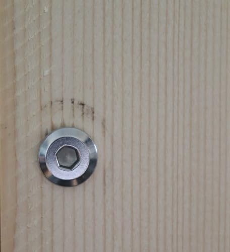 10pcs M6 x 60mm Rivet Countersunk Socket Cap Bolts Screws Connecting 304 Stainless Steel - size: 10pcs M6 x 60mm