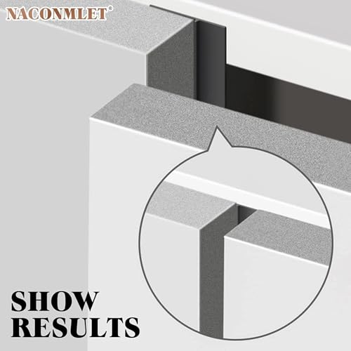 9.8 Ft x 5 Pcs Cabinet Door Seal Strip, Weather Stripping Door Gap Filler with Strong Adhesive, Silicone Dustproof Seal for Wardrobe & Cupboard, Keep Clean and Dry (White,45.9 FT) - color: White