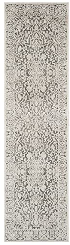 SAFAVIEH Reflection Runner Rug 2'3"x6', Dark Grey & Cream RFT670B - color: Dark Grey/Cream, size: 2'3" x 6' (Runner)