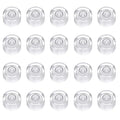 HARFINGTON 20pcs Circular Bubble Spirit Level 14x8mm Mini Round Bubble Spirit Level Little Measuring Layout Tools for TV Industrial Carpentry Picture Frame, White/Black - color: White/Black, size: 14x8mm