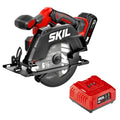 SKIL PWR CORE 20 Brushless 20V 6-1/2-Inch Cordless Compact Circular Saw Kit for Wood Cutting, Includes 2.0Ah Battery and Charger - CR6413B-11 - style: 6-1/2 In. Brushless Circular Saw Kit