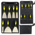 7-Piece Putty Knife Set, 1" 1.5" 2" 2.5" 3" 4" 5" Stainless Steel Paint Scraper Set for Drywall Repairing and Clearing, Wallpaper Removal, Putty Applying Adhesive, Plaster Scraping