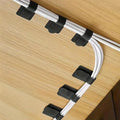 20PCS Cable Management Clips, Reusable Cable Management Organizer, Organizer in Home, Office, Kitchen, School - color: Black