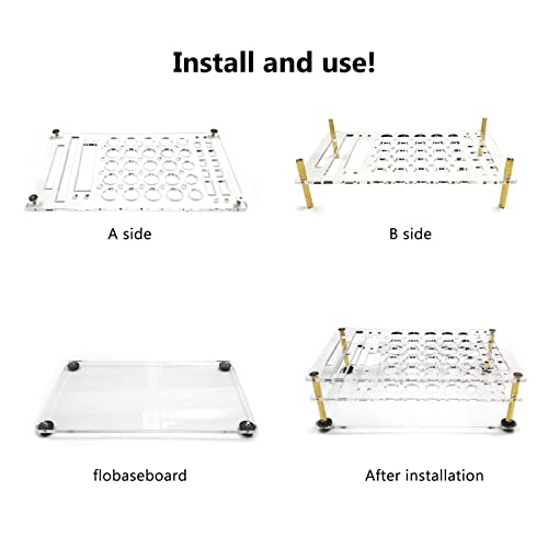 Screwdriver Storage Rack, Acrylic Tool Stand, Transparent, Portable & Lightweight, Ideal for Hardware Tools & Repair Items