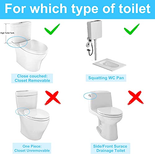 Toilet Flush Valve Replacement Kit 2 Inch Universal Water-Saving Toilet Repair Kit with Gasket and Bolts for Two Piece Dual Flush Valve White