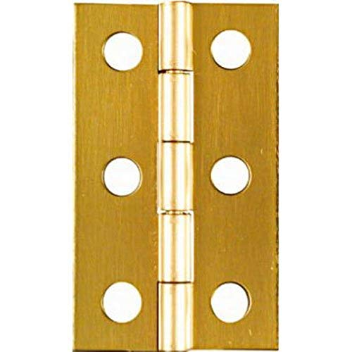 NATIONAL/SPECTRUM BRANDS HHI N211-300 2 x 1-3/16-Inch Brass Hinge, 2-Pack