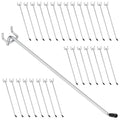 JEAWIWI 30 Pcs Metal Pegboard Hooks, 12 Inch, Fit 1/5 in Peg Board - size: 12in 30pcs