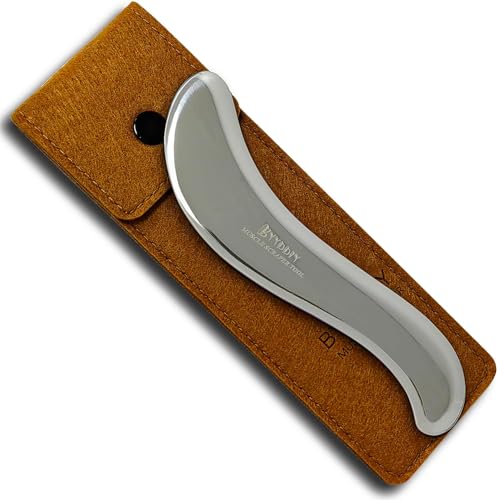 BYYDDIY 6.3 inch Non-Magnetic 304Stainless Steel Gua Sha Tool & Muscle Scraper Tool & Gua Sha Facial Tools (S.S) - style: Style: S.S
