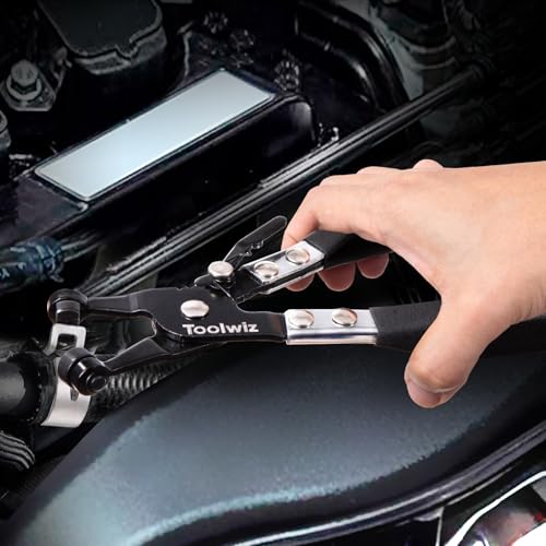 Toolwiz Hose Clamp Plier, Heavy Duty Hose Clamp Tool with Locking Device - size: 1 pcs Flat Band Plier
