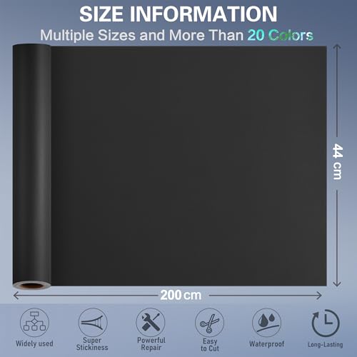 Leather Repair Tape, Self Adhesive Leather Repair Patch Kit Smooth Black - color: Smooth Black, size: 17x79inch