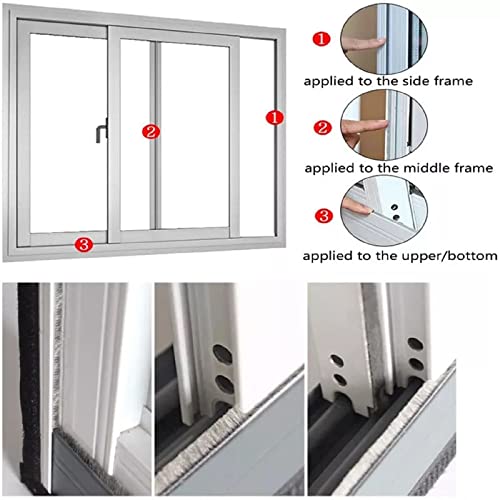 Weather Stripping Door Window Seal Strip 33 Ft, Selfadhesive Strong Adhesion, soundproofing, Draft Blocker, Dustproof, Suitable for Doors and Windows Cabinet Doors, 0.35 Wide X 0.6 Inch Thick, Gray - size: 33FT, 0.35'' Wide X 0.6'' Thick