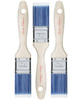 Bates Paint Brushes - 1.5-Inch, 3 Pack, Treated Wood Handle for Walls, Stain, Furniture Painting - color: Wood Handle, size: 3 Pack, 1.5"