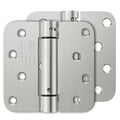Luxbaro 2 Pack Self Closing Door Hinges, 4 Inch, Adjustable Tension - color: Brushed Nickel-5/8'', size: 4" 2 Pack