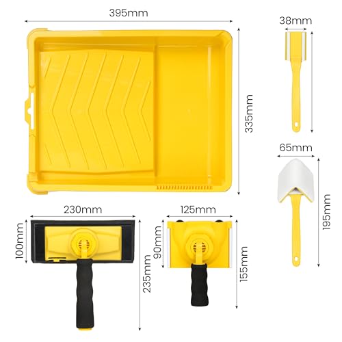 VOOMEY Paint Edger Tool Kit - 9 Inch Paint Pad Set - color: 7PCS Paint Edger Tool Kit