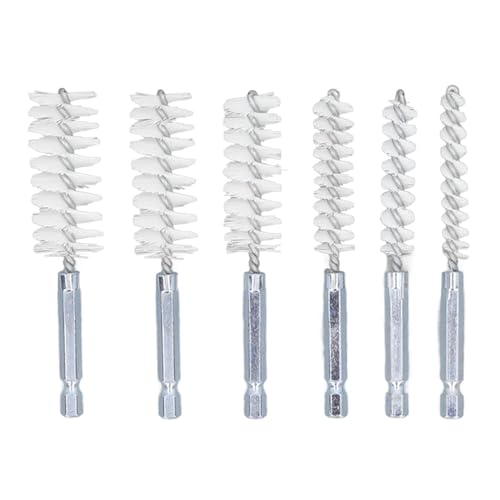 6Pcs Nylon Bore Brush Set, Drill Brush Attachments for Cleaning