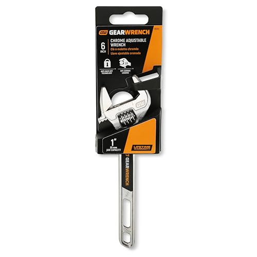 GEARWRENCH 6" Chrome Adjustable Wrench | 89751 - style: 6-inch