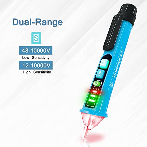 Non Contact Voltage Tester(Light Blue) - color: Light Blue Voltage test pen