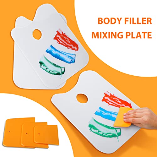 Minatee 2 Pcs 14.5 x 10 Inch Plastic Body Filler Mixing Board - size: 14.5 x 10 Inch