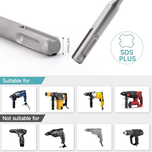 3/4 Inch x 10 Inch SDS Plus Rotary Hammer Drill Bit - size: 3/4", style: 10 Inch