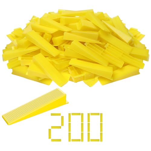 Storystore 200pcs Reusable Tile Wedges for 1/8", 1/16", 1/32" Tile Spacers - size: 200