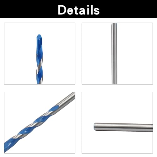 Piutouyar 10 Pcs 4mm Masonry Drill Bits, 4mm/5/32