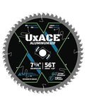 7-1/4-Inch 56-Tooth Circular Saw Blade, 5/8-Inch Arbor, Aluminum, Non-Ferrous Metal Cutting Blade, Carbide Tip, Thin Kerf, for Medium Aluminum, Plastic, Composite - size: 7-1/4", 5/8" Arbor, 56T