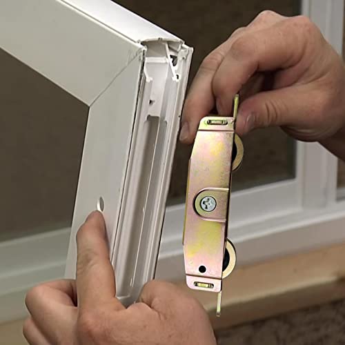 Sliding Patio Door Roller Assembly for Truth Part #31761A, Jeld Wen, Milgard, Marvin, Peachtree, Caradco, 1-1/4" Steel Ball Bearing, Side Adjustable, 2 Pack - style: Side Adjuster