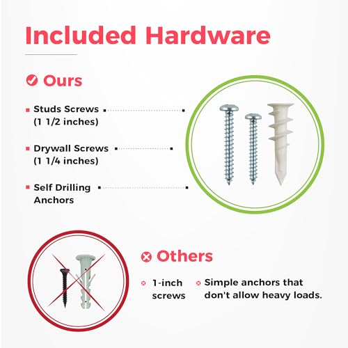 TIDYME Garage Wall Organizer, Shovel Holder Wall Mount, 48" Double Hooks - size: 48" (0 Shelves)
